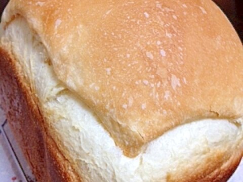 もっちり高級食パンの味！ＨＢでダブルミルク食パン